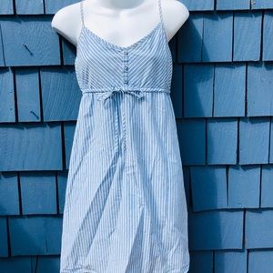 GAP blue & white striped dress